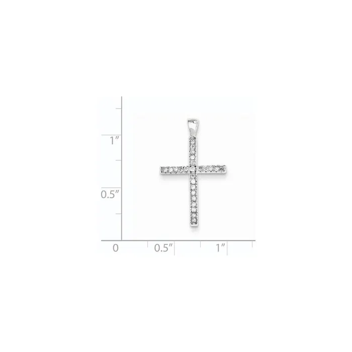 Goldia Necklaces 14k White Gold Cross Pendant