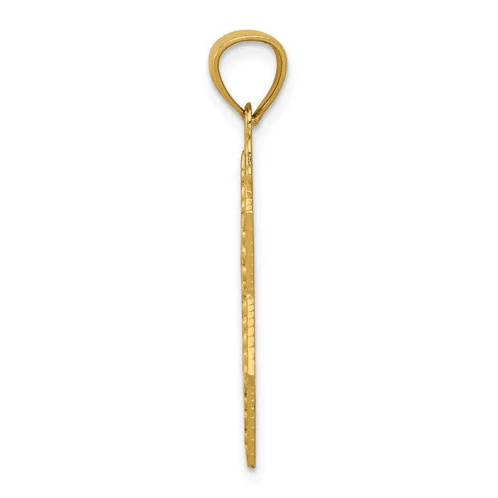 Goldia Necklaces 14k Yellow Gold Diamondcut Star of David Pendant