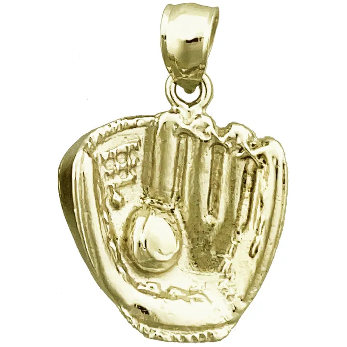 Goldia PreStyled Sets 14K Gold Baseball Glove Pendant