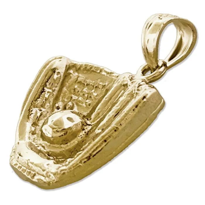 Goldia PreStyled Sets 14K Gold Baseball Glove Pendant