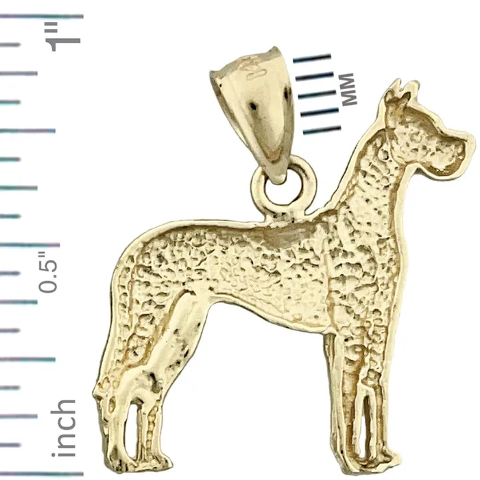 Goldia PreStyled Sets 14K Gold Great Dane Pendant