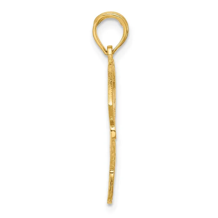 Goldia PreStyled Sets 14k Yellow Gold Baseball Diamond Pendant