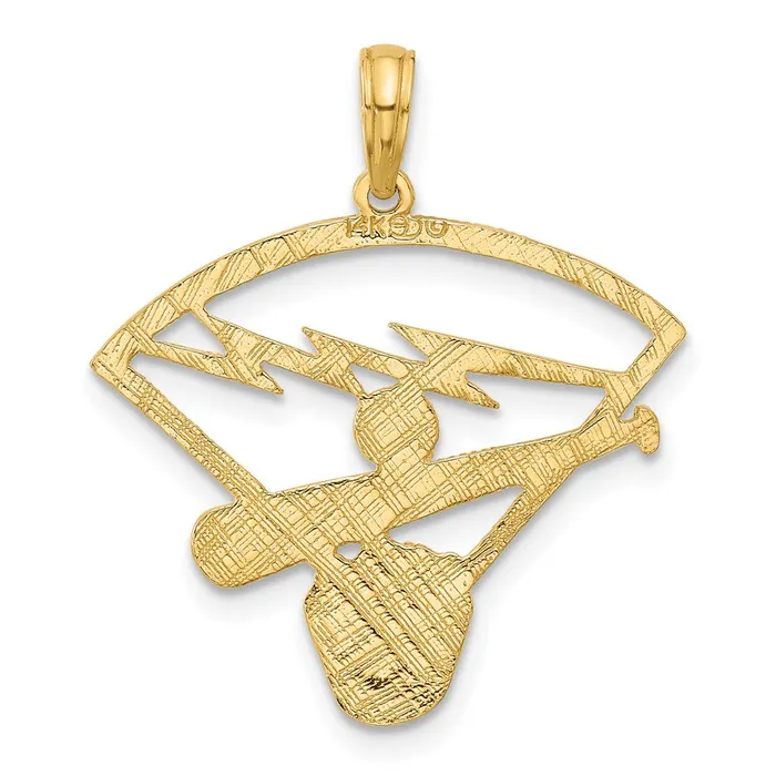 Goldia PreStyled Sets 14k Yellow Gold Baseball Diamond Pendant