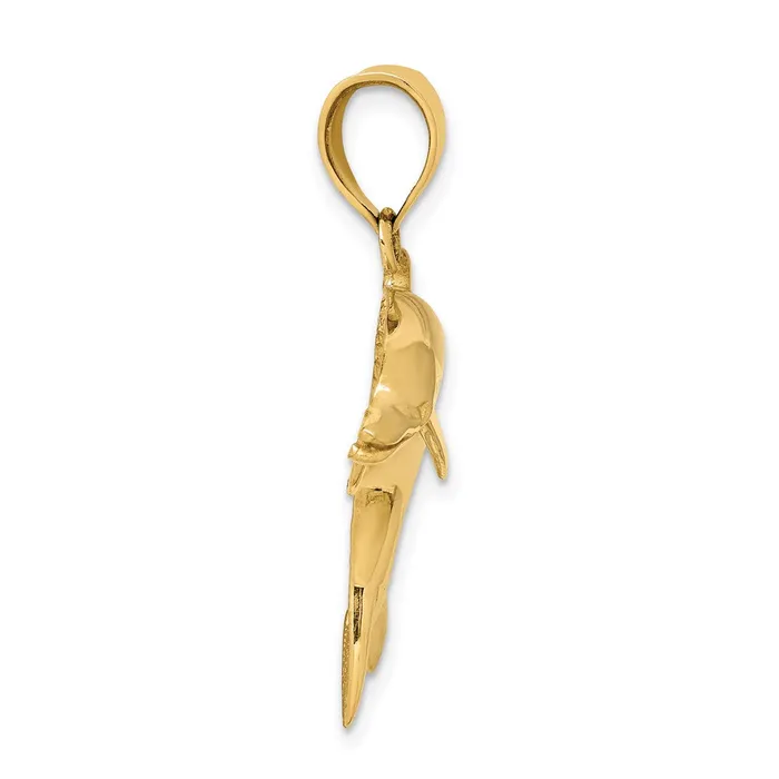 Goldia PreStyled Sets 14k Yellow Gold Dolphin Pendant