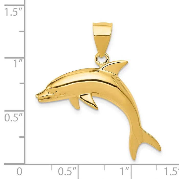 Goldia PreStyled Sets 14k Yellow Gold Dolphin Pendant
