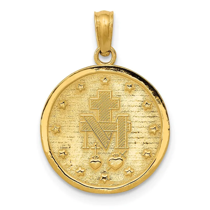 Goldia PreStyled Sets 14k Yellow Gold Miraculous Medal Pendant