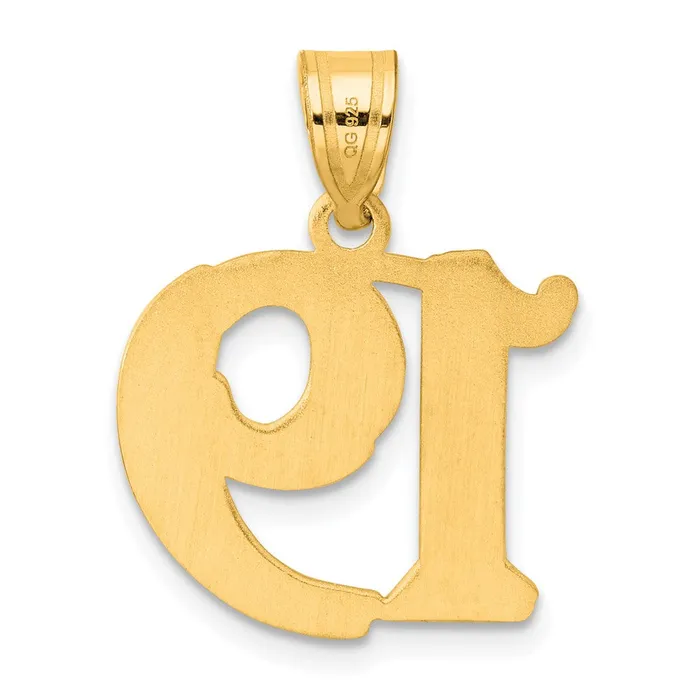Goldia PreStyled Sets 14k Yellow Gold Polished Etched Number 19 Pendant
