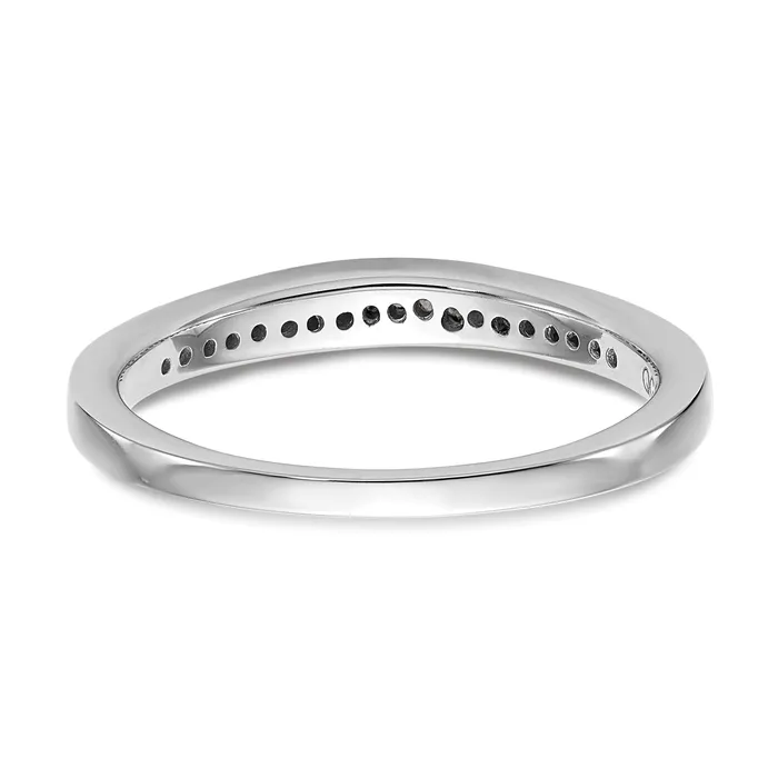 Goldia Rings 015ct CZ Solid Real 14k White Gold Wedding Wedding Band Ring