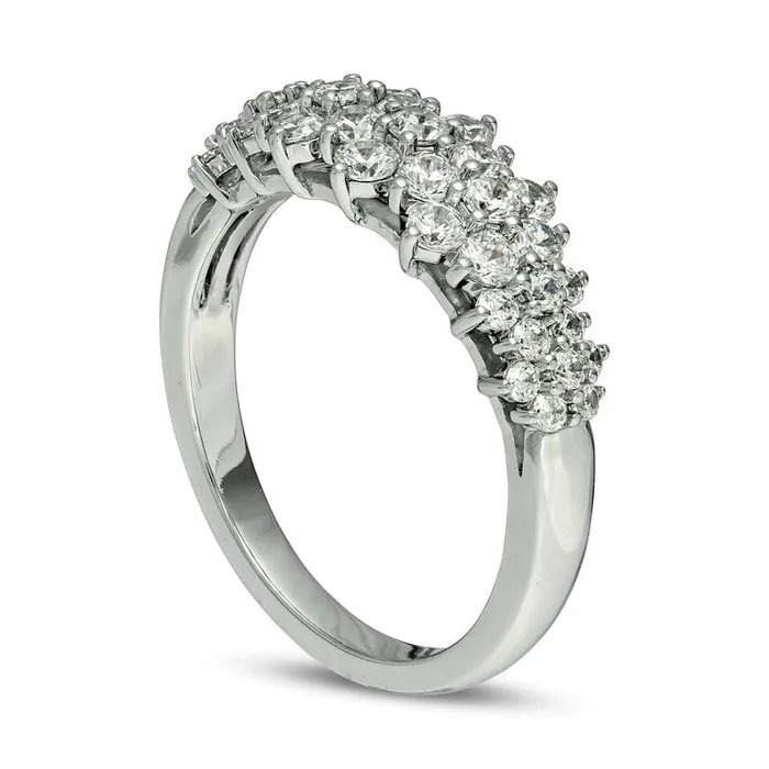 Goldia Rings 10 CT TW Composite Natural Diamond Anniversary Band in Solid 14K White Gold Goldia Rings 10 CT TW Composite Natural Diamond Anniversary Band in Solid 14K White Gold