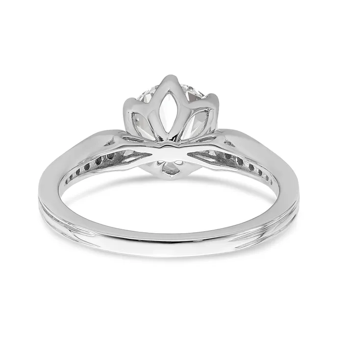 Goldia Rings 150ct CZ Solid Real 14k Polish 1 12ct Round Engagement Dia Ring
