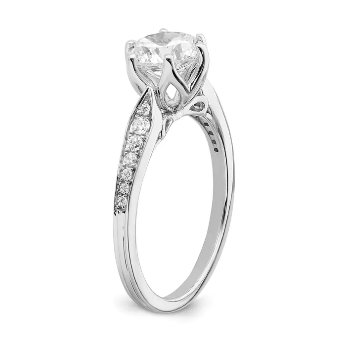Goldia Rings 150ct CZ Solid Real 14k Polish 1 12ct Round Engagement Dia Ring