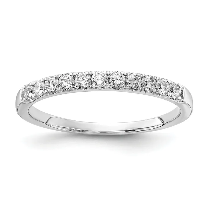 Goldia Rings 14k White Gold 13 Ct Lab Grown Diamond VSSI G Wedding Band Ring