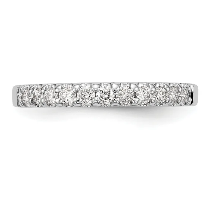 Goldia Rings 14k White Gold 13 Ct Lab Grown Diamond VSSI G Wedding Band Ring