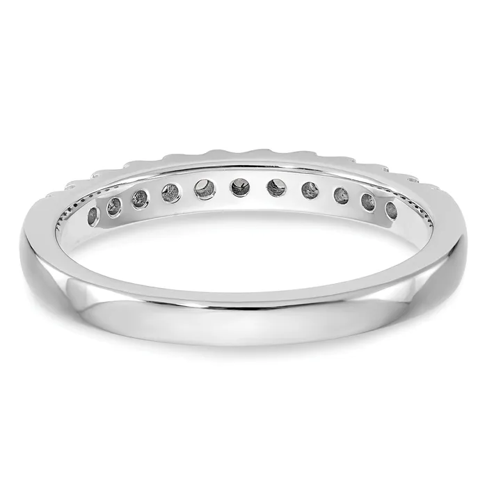 Goldia Rings 14k White Gold 13 Ct Lab Grown Diamond VSSI G Wedding Band Ring