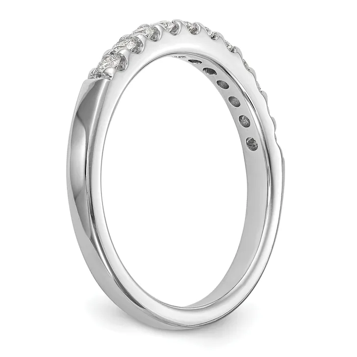 Goldia Rings 14k White Gold 13 Ct Lab Grown Diamond VSSI G Wedding Band Ring