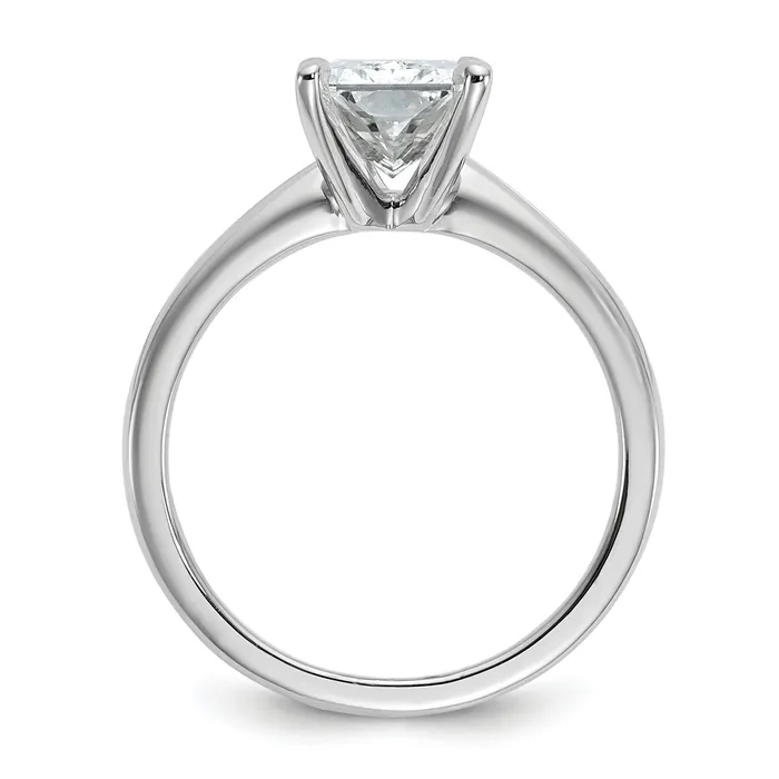 Goldia Rings 14k White Gold 2 12 Ct Certified Lab Grown Diamond VSSI G Radiant Solitare Engagement Ring