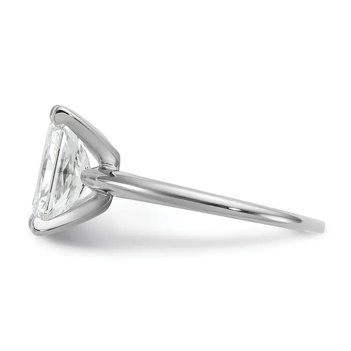 Goldia Rings 14k White Gold 2 12 Ct Certified Lab Grown Diamond VSSI G Radiant Solitare Engagement Ring