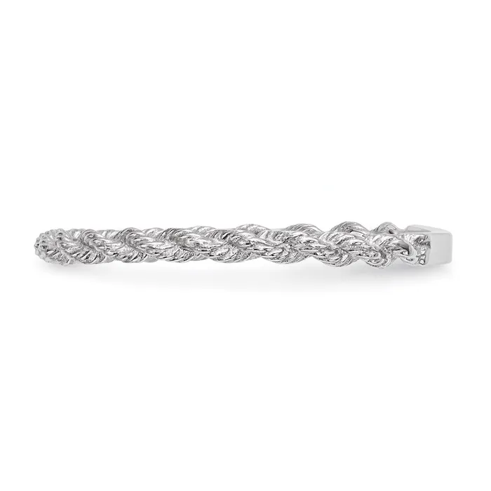 Goldia Rings 14k White Gold Polished Twisted Rope Ring