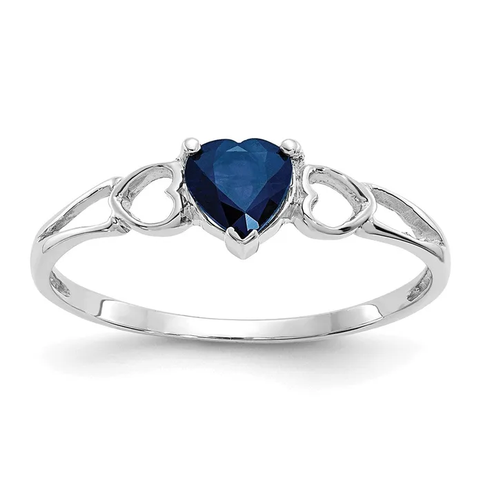 Goldia Rings 14k White Gold Sapphire Birthstone Ring