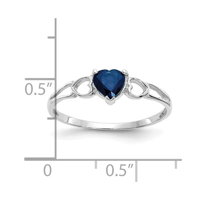 Goldia Rings 14k White Gold Sapphire Birthstone Ring