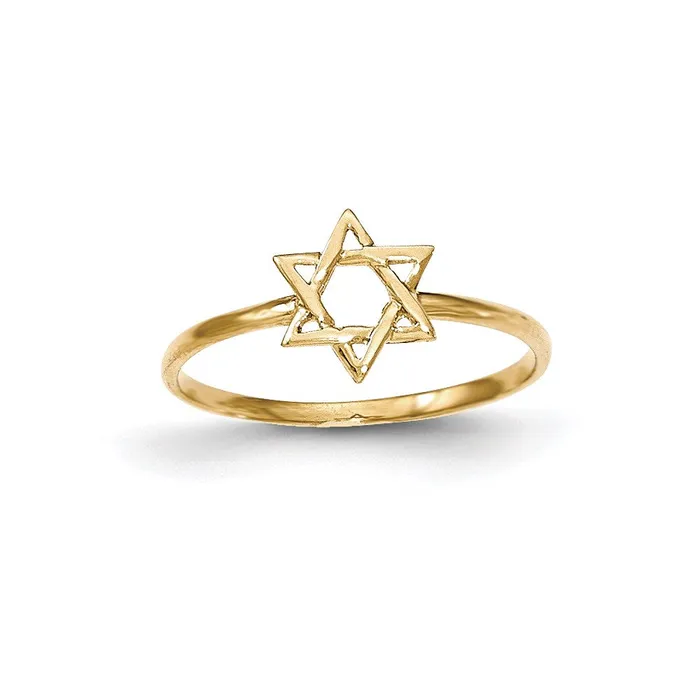Goldia Rings 14K Yellow Gold Polished Star of David Ring