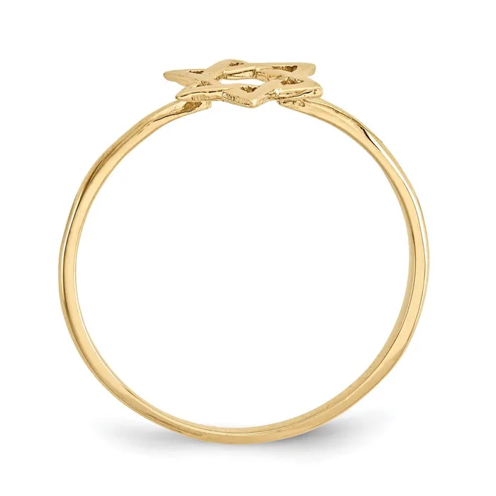 Goldia Rings 14K Yellow Gold Polished Star of David Ring