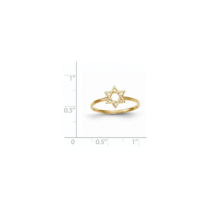 Goldia Rings 14K Yellow Gold Polished Star of David Ring