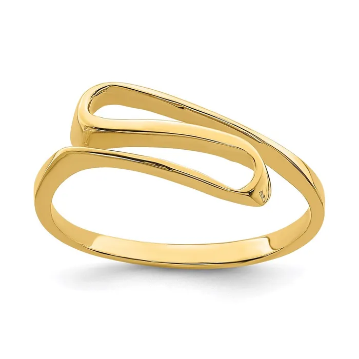 Goldia Rings 14K Yellow Gold Swirl Ring