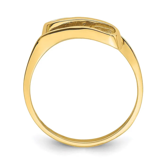 Goldia Rings 14K Yellow Gold Swirl Ring