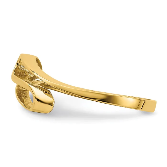 Goldia Rings 14K Yellow Gold Swirl Ring