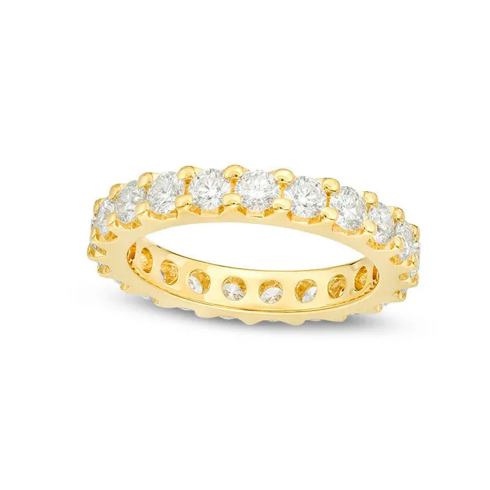 Goldia Rings 20 CT TW Natural Diamond Eternity Band in Solid 14K Gold HSI2 Goldia Rings 20 CT TW Natural Diamond Eternity Band in Solid 14K Gold HSI2