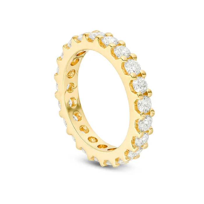 Goldia Rings 20 CT TW Natural Diamond Eternity Band in Solid 14K Gold HSI2 Goldia Rings 20 CT TW Natural Diamond Eternity Band in Solid 14K Gold HSI2