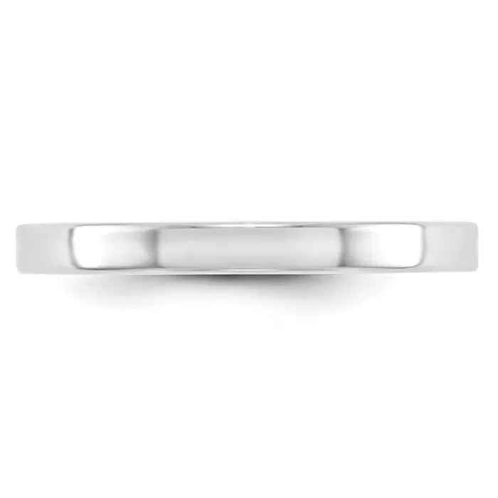 Goldia Rings Solid 10K White Gold 25mm Light Weight Flat MensWomens Wedding Band Ring Size 125 Goldia Rings Solid 10K White Gold 25mm Light Weight Flat MensWomens Wedding Band Ring Size 125