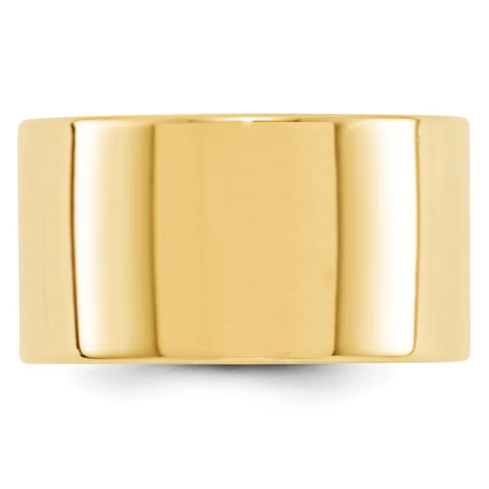 Goldia Rings Solid 10K Yellow Gold 12mm Light Weight Flat MensWomens Wedding Band Ring Size 5 Goldia Rings Solid 10K Yellow Gold 12mm Light Weight Flat MensWomens Wedding Band Ring Size 5