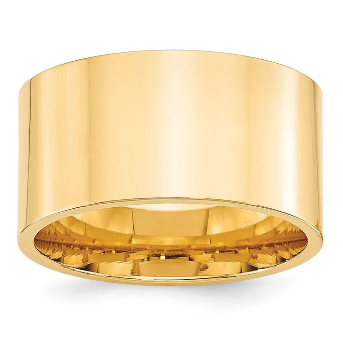 Goldia Rings Solid 10K Yellow Gold 12mm Standard Flat Comfort Fit MensWomens Wedding Band Ring Size 13 Goldia Rings Solid 10K Yellow Gold 12mm Standard Flat Comfort Fit MensWomens Wedding Band Ring Size 13