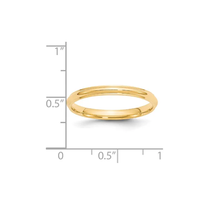 Goldia Rings Solid 10K Yellow Gold 25mm Half Round with Edge MensWomens Wedding Band Ring Size 55 Goldia Rings Solid 10K Yellow Gold 25mm Half Round with Edge MensWomens Wedding Band Ring Size 55