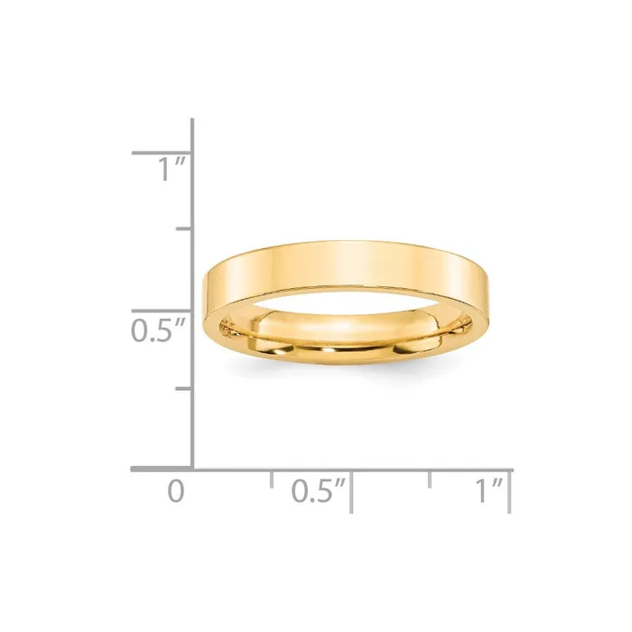 Goldia Rings Solid 10K Yellow Gold 4mm Standard Flat Comfort Fit MensWomens Wedding Band Ring Size 6 Goldia Rings Solid 10K Yellow Gold 4mm Standard Flat Comfort Fit MensWomens Wedding Band Ring Size 6