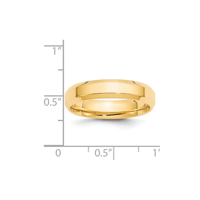 Goldia Rings Solid 10K Yellow Gold 5mm Bevel Edge Comfort Fit MensWomens Wedding Band Ring Size 4 Goldia Rings Solid 10K Yellow Gold 5mm Bevel Edge Comfort Fit MensWomens Wedding Band Ring Size 4
