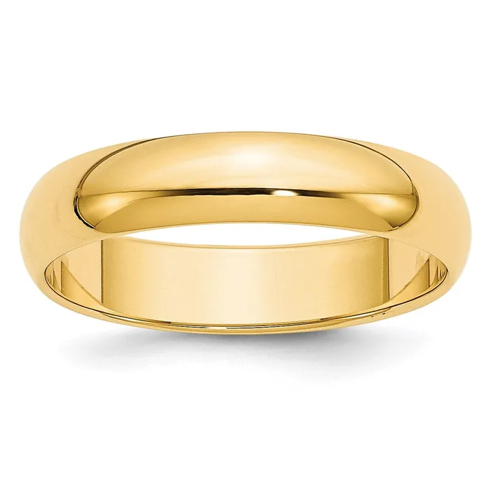 Goldia Rings Solid 10K Yellow Gold 5mm HalfRound Wedding MensWomens Wedding Band Ring Size 105 Goldia Rings Solid 10K Yellow Gold 5mm HalfRound Wedding MensWomens Wedding Band Ring Size 105