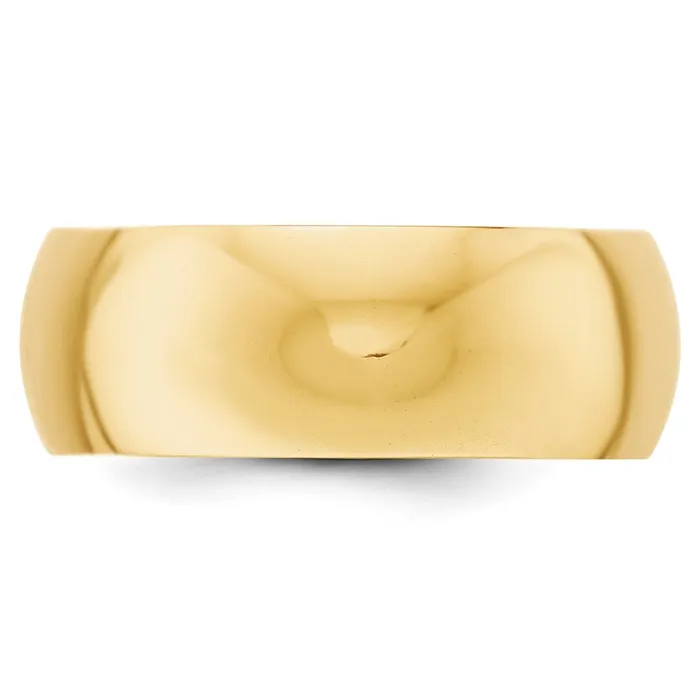 Goldia Rings Solid 10K Yellow Gold 8mm HalfRound Wedding MensWomens Wedding Band Ring Size 85 Goldia Rings Solid 10K Yellow Gold 8mm HalfRound Wedding MensWomens Wedding Band Ring Size 85