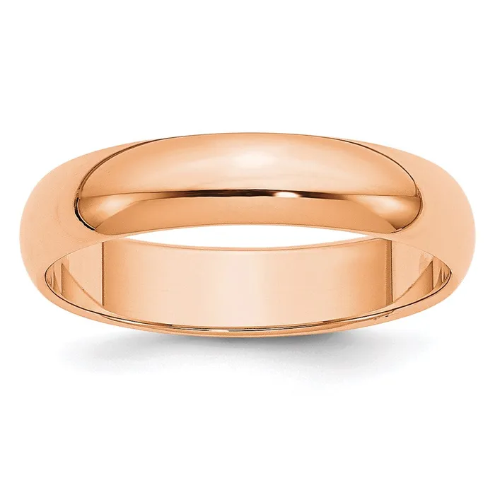 Goldia Rings Solid 10K Yellow Gold Rose Gold 5mm HalfRound Wedding MensWomens Wedding Band Ring Size 45 Goldia Rings Solid 10K Yellow Gold Rose Gold 5mm HalfRound Wedding MensWomens Wedding Band Ring Size 45