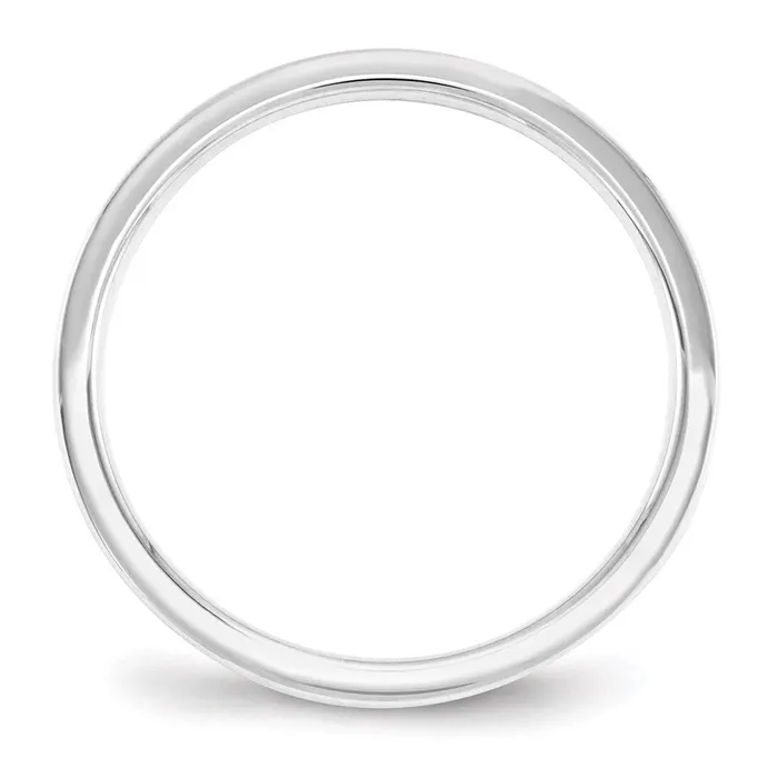 Goldia Rings Solid 14K White Gold 25mm Standard Flat Comfort Fit MensWomens Wedding Band Ring Size 45 Goldia Rings Solid 14K White Gold 25mm Standard Flat Comfort Fit MensWomens Wedding Band Ring Size 45