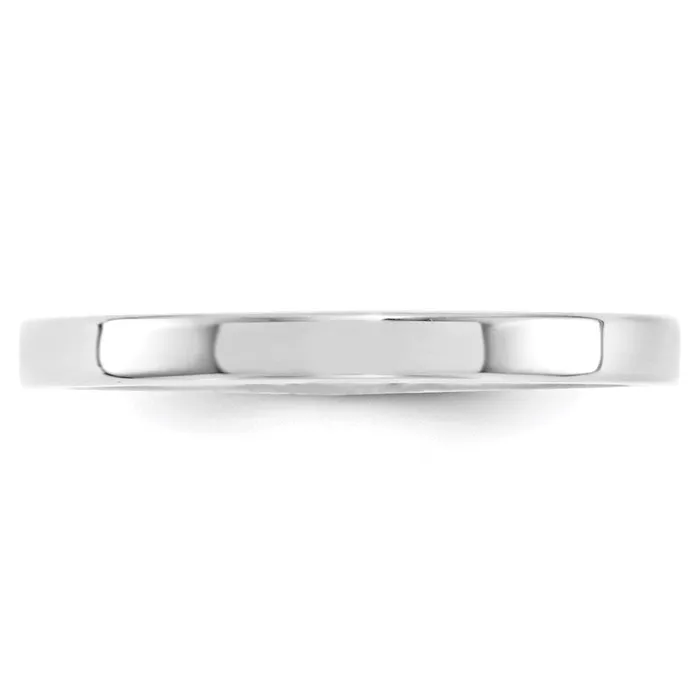 Goldia Rings Solid 14K White Gold 25mm Standard Flat Comfort Fit MensWomens Wedding Band Ring Size 45 Goldia Rings Solid 14K White Gold 25mm Standard Flat Comfort Fit MensWomens Wedding Band Ring Size 45