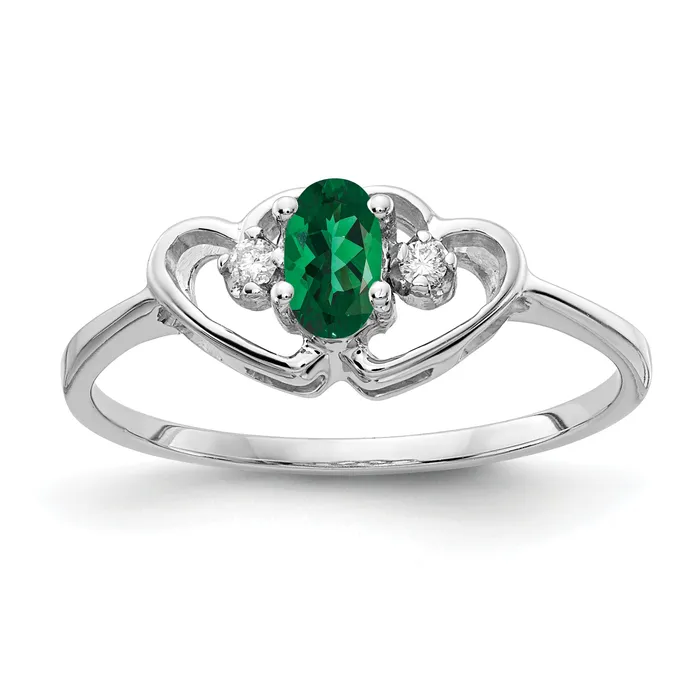 Goldia Rings Solid 14k White Gold 5x3mm Oval Mount St Helens VS Simulated CZ Ring Goldia Rings Solid 14k White Gold 5x3mm Oval Mount St Helens VS Simulated CZ Ring