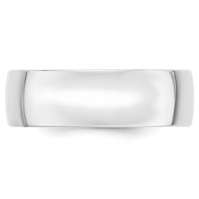 Goldia Rings Solid 14K White Gold 7mm Light Weight Comfort Fit MensWomens Wedding Band Ring Size 105 Goldia Rings Solid 14K White Gold 7mm Light Weight Comfort Fit MensWomens Wedding Band Ring Size 105