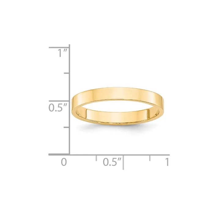 Goldia Rings Solid 14K Yellow Gold 3mm Light Weight Flat MensWomens Wedding Band Ring Size 13 Goldia Rings Solid 14K Yellow Gold 3mm Light Weight Flat MensWomens Wedding Band Ring Size 13