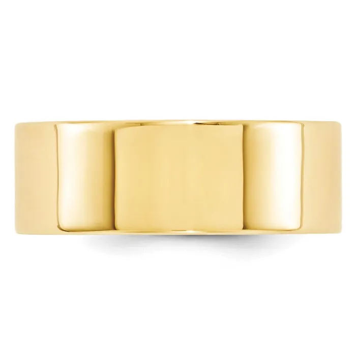 Goldia Rings Solid 14K Yellow Gold 8mm Standard Flat Comfort Fit MensWomens Wedding Band Ring Size 45 Goldia Rings Solid 14K Yellow Gold 8mm Standard Flat Comfort Fit MensWomens Wedding Band Ring Size 45