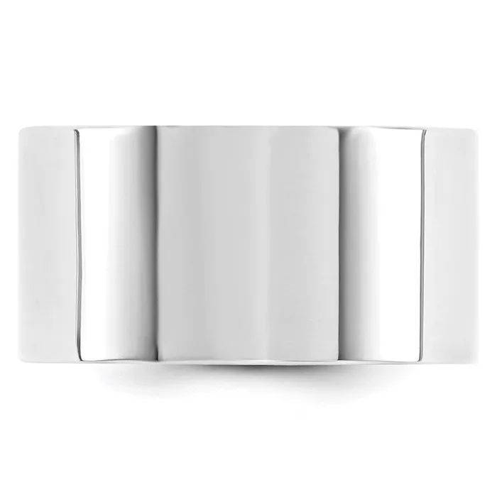 Goldia Rings Solid 18K White Gold 12mm Standard Flat Comfort Fit MensWomens Wedding Band Ring Size 45 Goldia Rings Solid 18K White Gold 12mm Standard Flat Comfort Fit MensWomens Wedding Band Ring Size 45