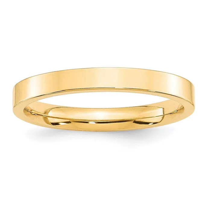 Goldia Rings Solid 18K Yellow Gold 3mm Standard Flat Comfort Fit MensWomens Wedding Band Ring Size 85 Goldia Rings Solid 18K Yellow Gold 3mm Standard Flat Comfort Fit MensWomens Wedding Band Ring Size 85