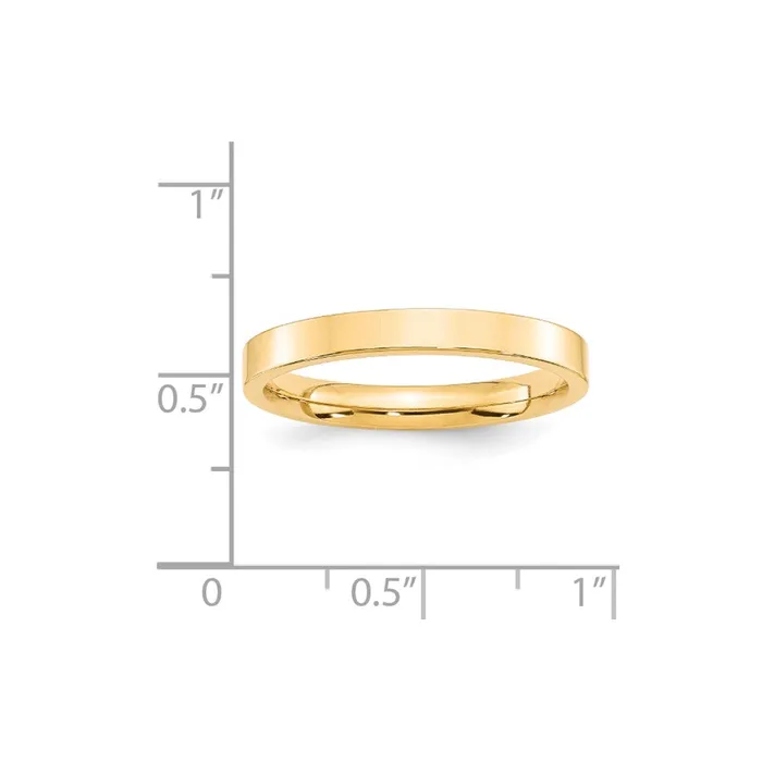 Goldia Rings Solid 18K Yellow Gold 3mm Standard Flat Comfort Fit MensWomens Wedding Band Ring Size 85 Goldia Rings Solid 18K Yellow Gold 3mm Standard Flat Comfort Fit MensWomens Wedding Band Ring Size 85